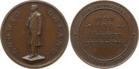 Tübingen, Stadt Bronzemedaille Ludwig Uhland, 1787 - 1862, auf seinen 100. Geburtstag -