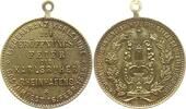 Großherzogtum Baden, Stadt Karlsruhe Tragbare vergoldete Bronzemedaille Eröffnungsfeier des Karlsruher Rheinhafens, Liederkranz, Costümfest 16. Februar -
