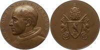 Große Bronzemedaille o.J. Vatikan Pius XII., 1939 - 1958, v. Hartig, Brb. Pius / Wappen Besser als vorzüglich, mattiert