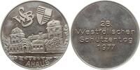 Silbermedaille 1977 Westfalen, Stadt Ahaus Schützenmedaille, auf den 28. Westfälischen Schützentag, Stadtansicht Sehr selten, PP, winz. Kr.