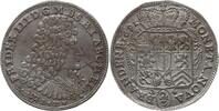 Brandenburg-Preußen, Kurfürstentum 2/3 Taler Friedrich III., 1688 - 1701, Minden, Seltene Variante (Beizeichen bei B H) -