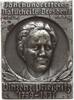 Sachsen, Stadt Dresden Einseitige versilberte Bronzeblechplakette Jahrhundertfeier Naturheilv. Dresden I., Vinzenz Prießnitz, 1799 - 1851 -