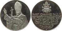 Feinsilbermedaille (999,9) 1980 Kirchenstaat Johannes Paul II., 1978 - 2005, Besuch Köln, Bonn, Mainz, Osnabrück, Fulda ... PP