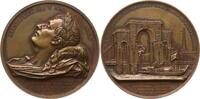 Große Bronzemedaille 1840 Frankreich, Königreich Louis Philippe I., v. Depaulis, Überf. der Gebeine Napoleons, Passage a Rouen Sehr schön - vorzü...