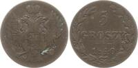 5 Groszy 1840 MW Polen unter Russland Nikolaus I., 1825 - 1855, Warschau Fast sehr schön