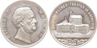 Bayreuth, Stadt Zinnmedaille, R! Richard Wagner, Festspielhaus in Bayreuth, v. Sebald bei Drentwett, ~1880 -