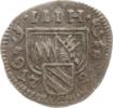 Würzburg, Bistum Einseitiger Dreiheller Christoph Franz von Hutten, 1724 - 1729 -
