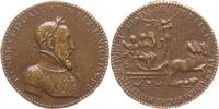 Frankreich, Königreich Große Bronzegussmedaille, R! Heinrich II., 1547 - 1559, auf die militärischen Erfolge des Königs -