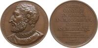 Frankreich, Königreich Bronzemedaille Suite Durand, v. Gayrard, auf Franz I., 1494 - 1547 -