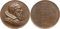 Frankreich, Königreich Bronzemedaille Suite Durand, v. Gayrard, auf den Universalgelehrten Galileo Galilei, 1564-1642 -