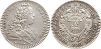 Frankreich, Königreich, Stadt Rouen Silber - Jeton Louis XV., von Du Vivier, Civitas Populus que Rothomagensis -