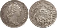 Frankreich, Königreich, Tours Silber - Jeton Ludwig XV., 1715 - 1774, von F. Marteau, auf Bürgermeister F.N. Preuilly -