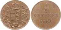 Württemberg, Königreich Cu 1/2 Kreuzer Wilhelm I., 1816 - 1864 -