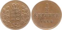 Württemberg, Königreich Cu 1/2 Kreuzer Wilhelm I., 1816 - 1864 -