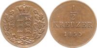 Württemberg, Königreich Cu 1/2 Kreuzer Wilhelm I., 1816 - 1864 -