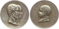 Frankreich, Paris / Mecklenburg-Schwerin Kleine Medaille Geburt Louis Philippe Albert d'Orleans, von Montagny, Helene von Mecklenburg -