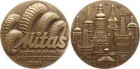 Tschechoslowakei Große Bronzemedaille Prag, Reifenfabrikant Mitas, Stadtansicht -
