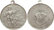 Schweiz-Genf Tragbare Schützenmedaille Zinn auf das Bundesschiessen, ohne Signatur -