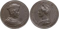Frankreich - Lothringen AE Gussmedaille v. St. Urbain, Friedrich I. v. Bitsch, 1143-1207 und Gemahlin Ludmilla v. Polen -