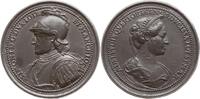 Frankreich - Lothringen AE Gussmedaille v. St. Urbain, auf Simon I., 1115-1141 und seine Gemahlin Adelheid von Querfurt -