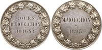 Frankreich, Republik, Bourgogne Silbermedaille Joigny, Preismedaille Cours d'Éducation, verliehen an M. MOUCHON -