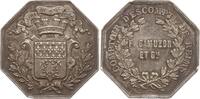 Frankreich, Reims oktogonale Silbermedaille Prämie der Handelsbank, verliehen (wohl 1872) an F. CAMUZON et Cie -