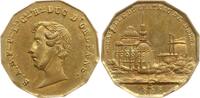 Frankreich, Königreich 12-eckige Bronzemedaille Louis Philippe I., Ferdinand Duc d'Orléans, Chapelle du Chateaux de Dreux -