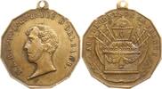 Frankreich, Königreich Tragbare 12-eckige Bronzemedaille Louis Philippe I., Ferdinand Duc d'Orléans, Aux Regrets de la France -