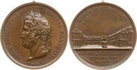 Frankreich, Königreich Bronzemedaille Louis Philippe I., 1830 - 1848, v. Du Vivier und Leveque, Musée de Versailles -