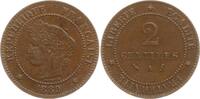 Frankreich, 3. Republik 2 Centimes Paris, Typ Cérès -