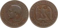 Frankreich, Kaiserreich 10 Centimes Napoleon III., 1852 - 1870, Straßburg -