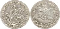 Ungarn Kleine Sankt Georgs Medaille Georg auf Pferd mit Lanze im Kampf mit dem Drachen / Segelschiff auf rauer See -