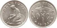 Belgien, Königreich 50 Centimes Albert I., 1909 - 1934 -