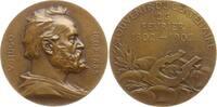 Frankreich, 3. Republik Bronzemedaille von Chaplain, auf den 100- Geburtstag v. Victor Hugo, 1802 - 1885 -