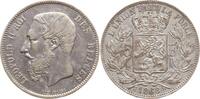 Belgien, Königreich 5 Francs Leopold II., 1865 - 1909 -