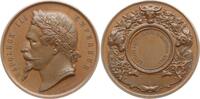 Frankreich, Kaiserreich Bronzemedaille Napoleon III., v. Desaide u. Roquelay, Preis Landwirtschaft, Montreuil sur Mer -