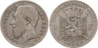 Belgien, Königreich 1 Franc Leopold II., 1865 - 1909, flämisch -
