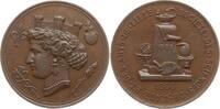 Frankreich, Kaiserreich, Stadt Lille Bronzemedaille Napoleon III., 1852 - 1870, Société des Sciences de l'Agriculture et des Arts -