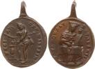 Bayern, Ettal (bei Oberammergau) ovale tragbare Bronzemedaille Wallfahrtsmedaille, ohne Signatur, 17,5 mm x 26 mm (incl. Öse) -