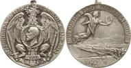 Rumänien, Königreich Versilberte Bronzemedaille Karl I., 1866 - 1914, auf die Donauüberquerung im russisch-türkischen Krieg -