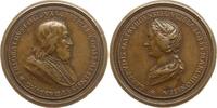 Frankreich, Haus Chatenois, Lothringen Bronzemedaille v. St. Urbain, auf Theobald I., 1191-1220 und Gemahlin Gertrud von Dagsburg -