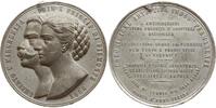 Italien, Königreich, Turin, Stadt Zinnmedaille v. Borani, Dauerausstellung für Kunst und Industrie, Prinz Umberto u. Margherita -