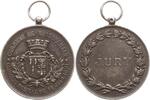 Tragbare versilberte Bronzemedaille 1891 Frankreich, 3. Republik Gemeinde Montbrehain, Preis Concours Musical Sehr schön - vorzüglich, kl. RF, Or...