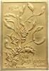 USA Einseitige Bronzeplakette Neujahrsplakette, Beginn des Jahrhunderts, With Best Wishes From, ohne Signatur -
