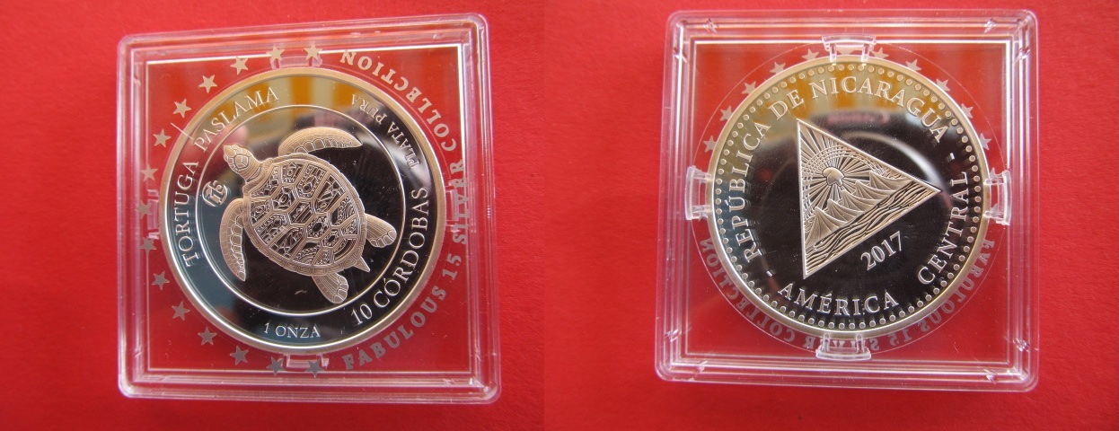 Nicaragua 10 Cordobas 2017 Silver 1oz Tortuga Paslama Turtle Fabulous nicaragua-10-cordobas-2017-silver-1oz-tortuga-paslama-turtle-fabulous