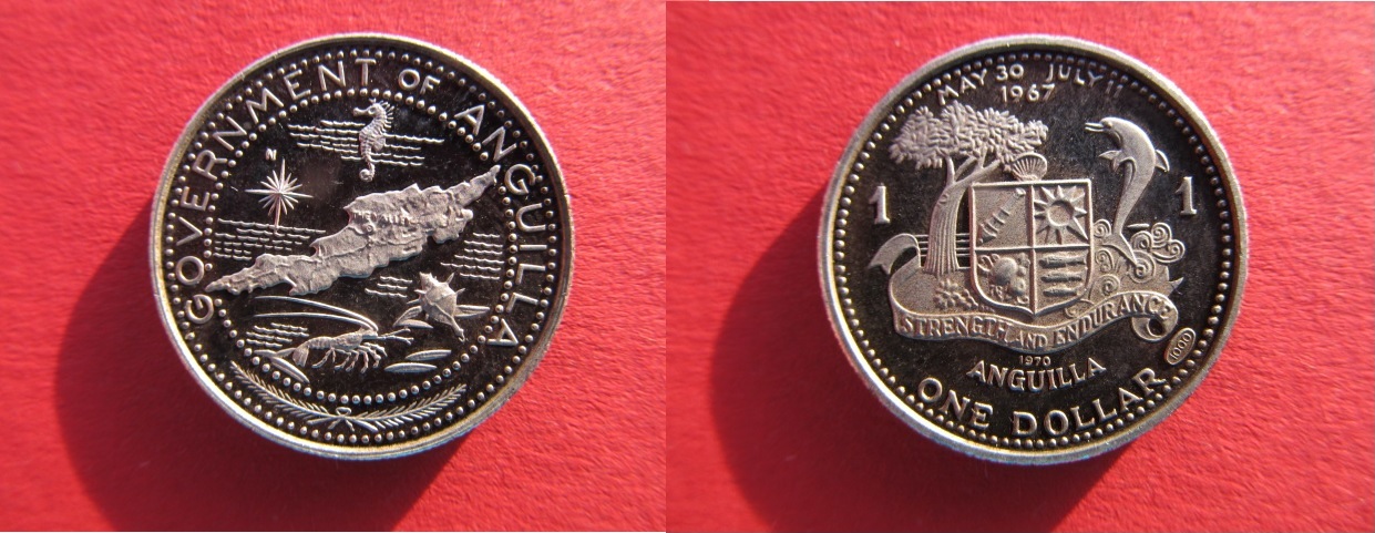 Anguilla / Britische Überseegebiete 1 Dollar 1970 British ...
