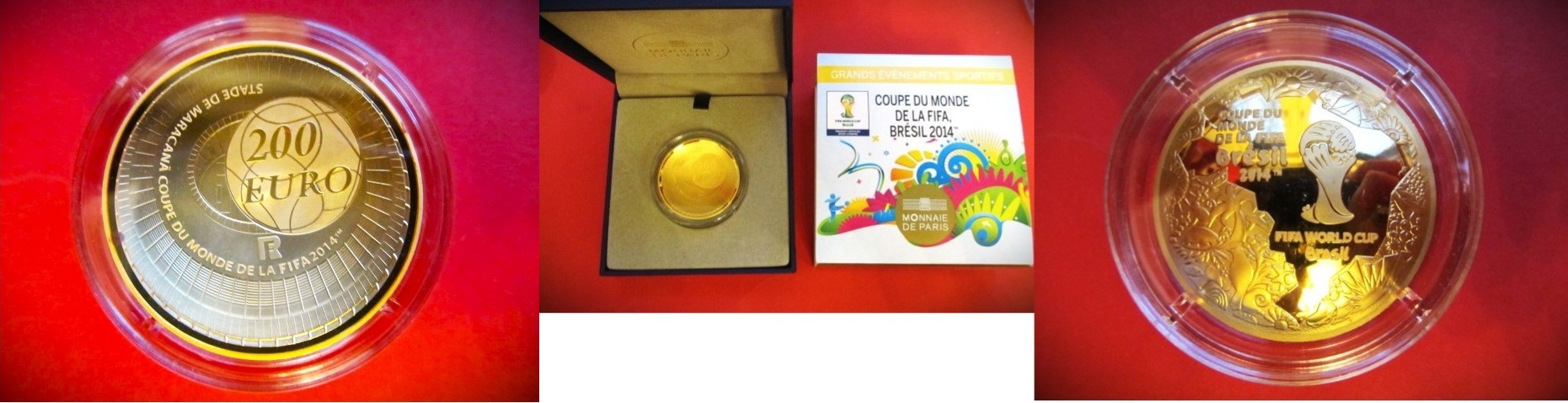 Frankreich 2014 scarce gold coin France - 200 Euros - FIFA ...