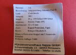 Cook Inseln 5 Dollars 2011 selten - Seligsprechung Papst Johannes Paul II. - Silber - mit Glaskristallen PP, Münze in Form einer Kuppel