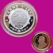 Südafrika / South-Africa / Zuid Afrika Otto Schultz Krugerrand Special Set 1/10 Goldunze 2006 PP Krügerrand, dazu Medaille1 Penny 1892 Silber- selten Proof in Holzbox mit Zertifikat (COA)