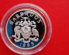 Barbados 20 Dollars 1985 Jahrzehnt der Frau - UNO - UN - Decade for women Silber Lehrerein und Schüler Proof in Kapsel